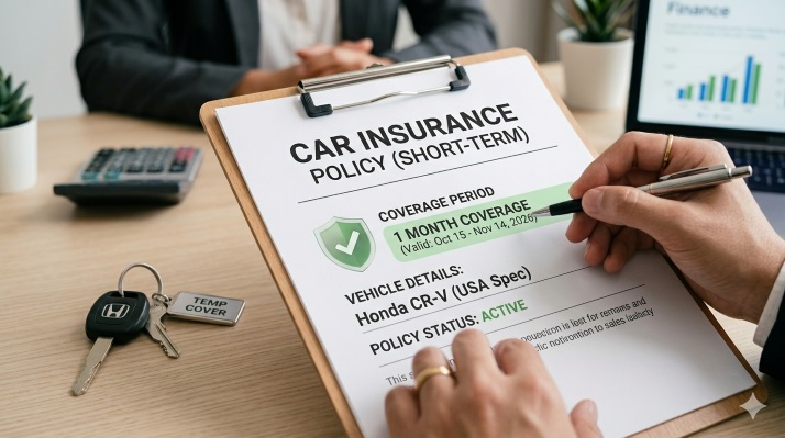 temporary car insurance USA 1 month