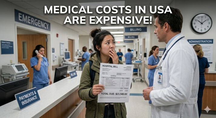 the USA, medical treatment is very expensive